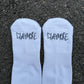 Star Face Socks (White)
